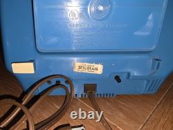 Vintage 1975 General Electric Space Age Retro TV Red, White, Blue Tested Works