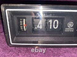 Vintage 1984 General Electric Flip Clock Radio Alarm Clock 7-4305F WORKING