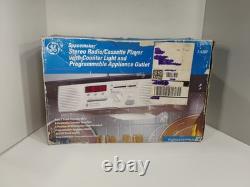 Vintage 1990s GE Spacemaker Kitchen Mount Stereo Radio Cassette Player White NEW