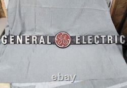 Vintage 36 GE General Electric Cast Aluminum Advertising Store Sign Plaque