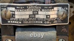 Vintage #366 General Electric Telechron Movmt Art Deco Westminster Mantle Clock