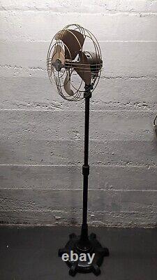 Vintage 40s General Electric 6 Ft Vortalex Floor Oscillating Fan FM12M11 Repair