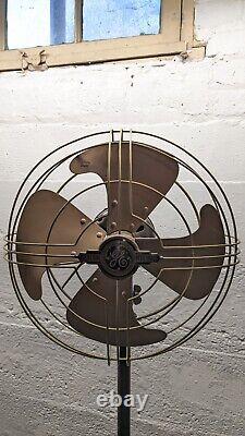 Vintage 40s General Electric 6 Ft Vortalex Floor Oscillating Fan FM12M11 Repair