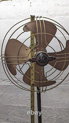 Vintage 40s General Electric 6 Ft Vortalex Floor Oscillating Fan FM12M11 Repair