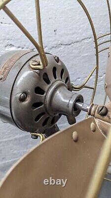 Vintage 40s General Electric 6 Ft Vortalex Floor Oscillating Fan FM12M11 Repair