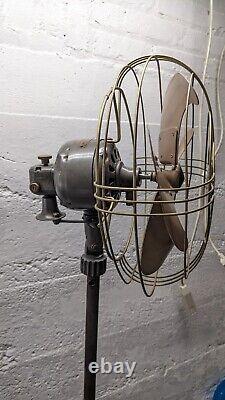 Vintage 40s General Electric 6 Ft Vortalex Floor Oscillating Fan FM12M11 Repair