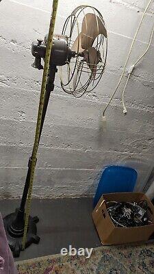 Vintage 40s General Electric 6 Ft Vortalex Floor Oscillating Fan FM12M11 Repair