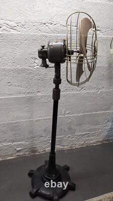 Vintage 40s General Electric 6 Ft Vortalex Floor Oscillating Fan FM12M11 Repair