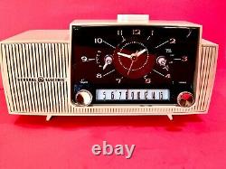 Vintage 50's 60's General Electric Clock Radio Model C416-17 Or C430 Works READ