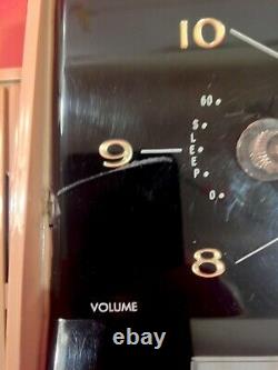 Vintage 50's 60's General Electric Clock Radio Model C416-17 Or C430 Works READ