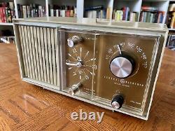 Vintage 60s General Electric Clock Radio Converted To BLUETOOTH & New Speaker