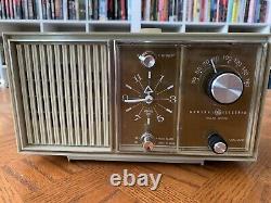 Vintage 60s General Electric Clock Radio Converted To BLUETOOTH & New Speaker