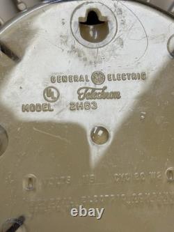 Vintage 60s Mid Century 2H63 General Electric Clock GE 16 x 16 MCM. READ