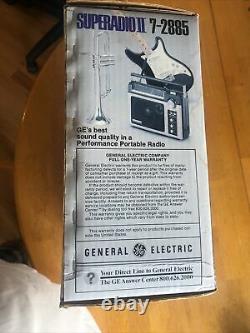 Vintage 70s GE SuperRadio II 7-2885 AM/FM NEW In sealed box