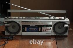 Vintage 80s Boombox Radio Lot Panasonic RX-F9 General Electric 3-5623A For Parts