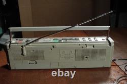 Vintage 80s Boombox Radio Lot Panasonic RX-F9 General Electric 3-5623A For Parts