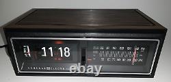 Vintage 80s GE 7-4300 Flip Alarm Clock Working Excellent Condition