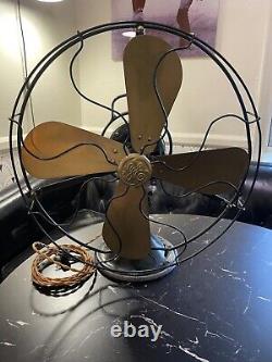 Vintage Antique General Electric Brass Blade Fan