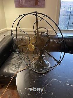 Vintage Antique General Electric Brass Blade Fan