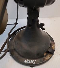 Vintage Antique General Electric GE Adjustable 4 Blade Fan 12 34017 AUU 271077-1