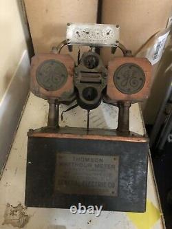 Vintage Antique General Electric Thomson Watthour Meter Preowned