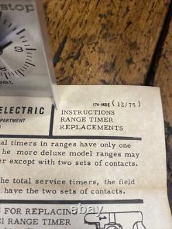 Vintage Appliance General Electric Range Timer NOS General Electric 3ast19a937a