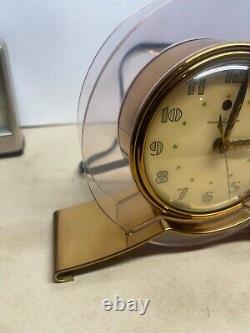 Vintage Art Deco 1940's General Electric ROSE Rapture Clock Model #3H160