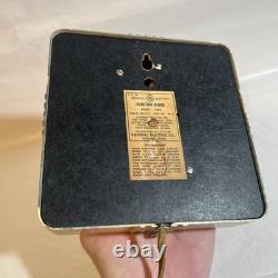 Vintage Art Deco Ge General Electric Working Electric Metal Wall Clock #2hio