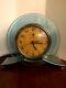 Vintage Art Deco General Electric Clock Blue Rapture #3h160