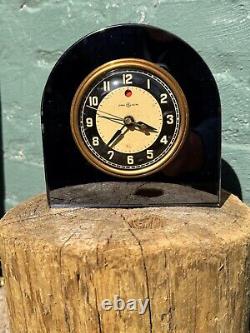 Vintage Art Deco General Electric Geneva Model 7F76 Mirror Alarm Clock