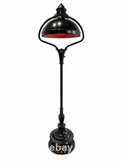 Vintage Art Deco Styled Industrial General Electric Sun Lamp Metal Floor Base