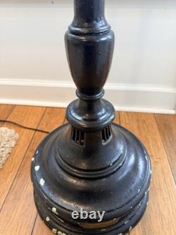 Vintage Art Deco Styled Industrial General Electric Sun Lamp Metal Floor Base