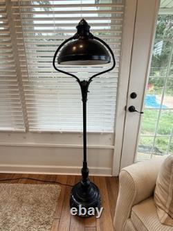 Vintage Art Deco Styled Industrial General Electric Sun Lamp Metal Floor Base