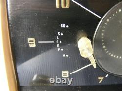Vintage Atomic Age General Electric Clock Alarm Radio Working
