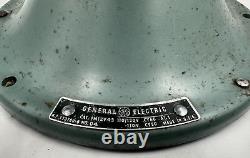 Vintage Blue Green Metallic General Electric 3 Speed Oscillating 18 Fan No. 04