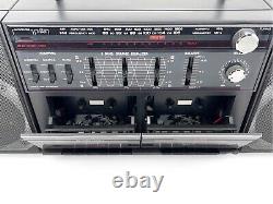 Vintage Boombox Ghetto Blaster General Electric High Speed Dubbing Works