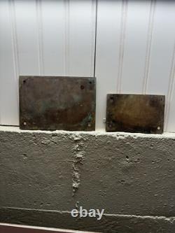 Vintage Bronze Plaque Badge Tag General Electric Induction Motor