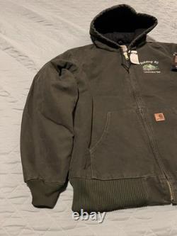 Vintage Carhartt J130 Mos Sandstone Jacket General Electric Men's Xlt Nwt
