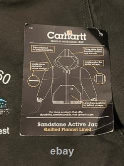 Vintage Carhartt J130 Mos Sandstone Jacket General Electric Men's Xlt Nwt