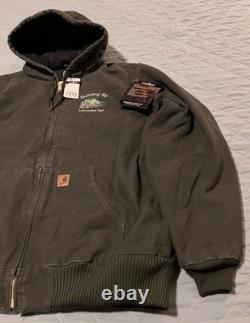 Vintage Carhartt J130 Mos Sandstone Jacket General Electric Men's Xlt Nwt