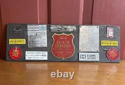 Vintage Collection Of 12 Misc Appliance Plates Plaques Badges General Electric