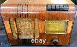 Vintage Deco GE/General Electric GD-51 Tube Radio 40's Wood RESTORED WORKS