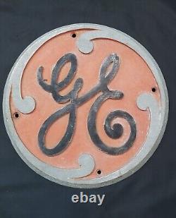 Vintage G. E. General Electric Cast Aluminum Building Plaque 10 GS00095