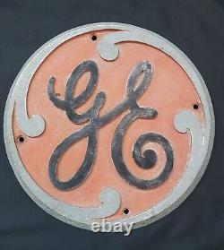 Vintage G. E. General Electric Cast Aluminum Building Plaque 10 GS00095