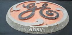 Vintage G. E. General Electric Cast Aluminum Building Plaque 10 GS00095