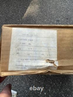 Vintage GE 100-Pack Vacuum Electron Tubes Military Surplus Sealed Case 1979 DLA