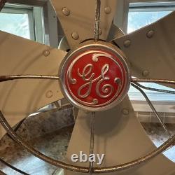 Vintage GE 16 Vortalex Oscillating Fan F11V163 #21 Works