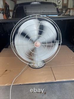 Vintage GE 16 Vortalex Oscillating Fan F12V163 #43 Works Estate Find