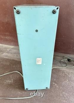Vintage GE 3-Speed Metal Box Fan F15W12 Turquoise 3-Blade READ DESC
