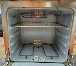 Vintage GE Apartment Sized 21 in. Push Button General Electric White Stove
